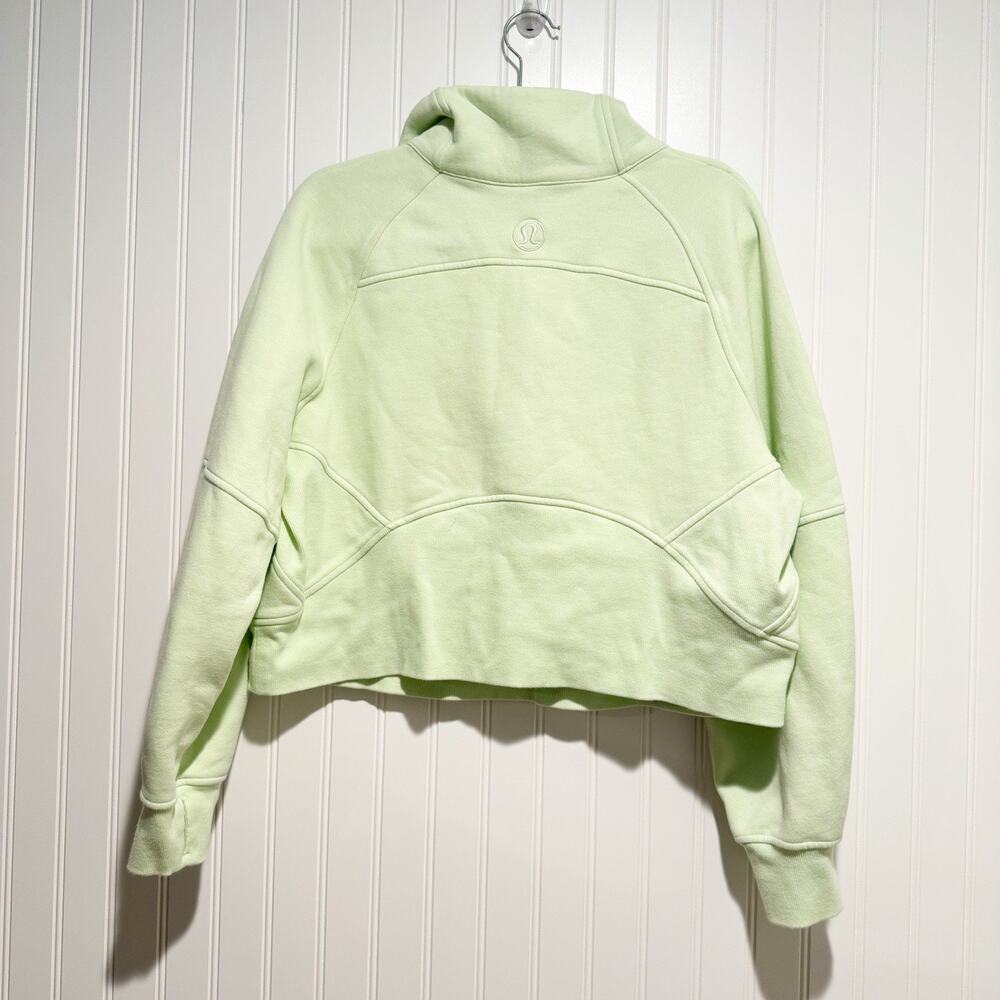 Lululemon Scuba Oversized Funnel Neck Half Zip Hoodie Kohlrabi Green Size M/L - Picture 7 of 7